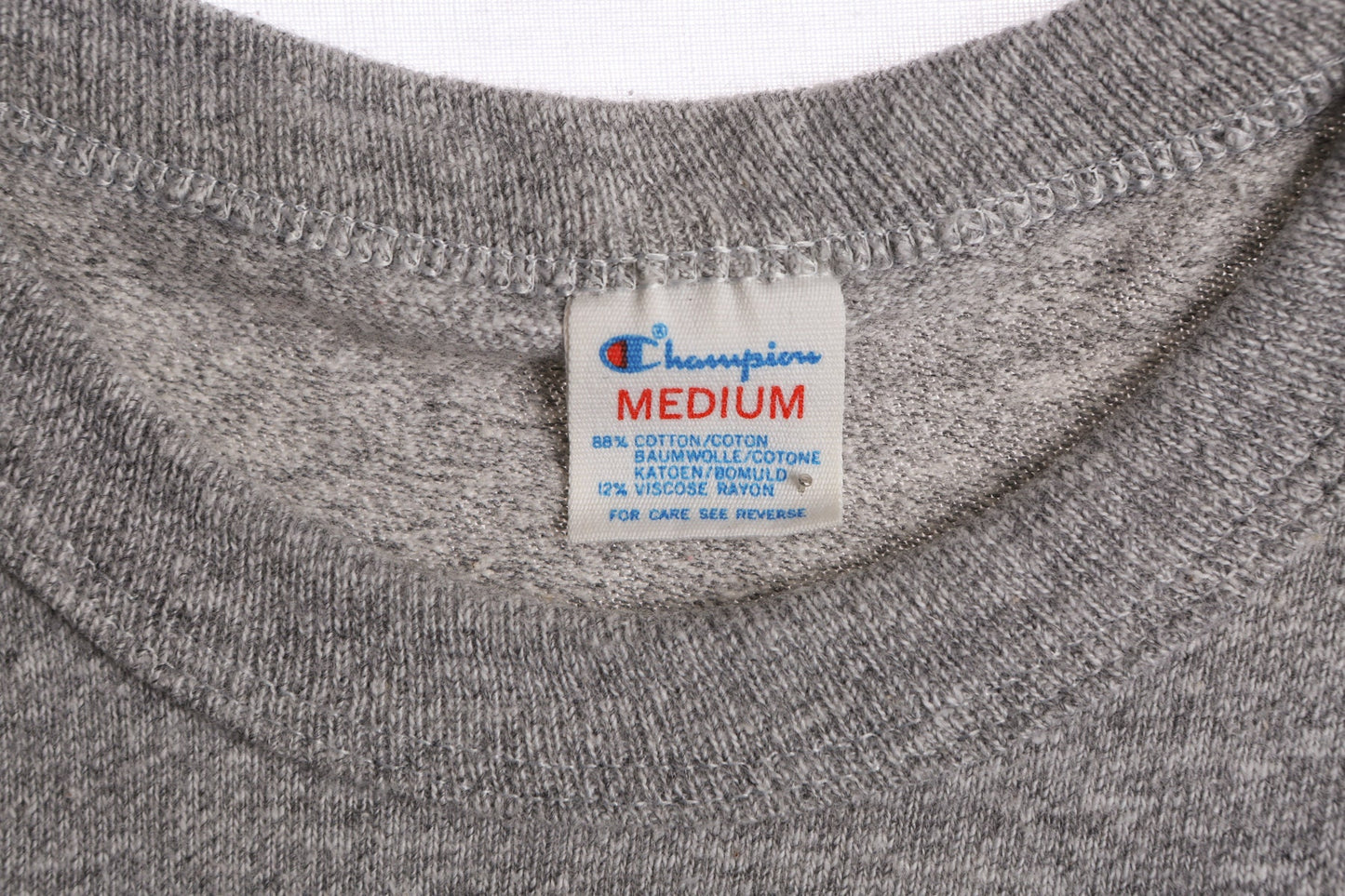 Vintage Champion Gray T-shirt with Red MIT University Print