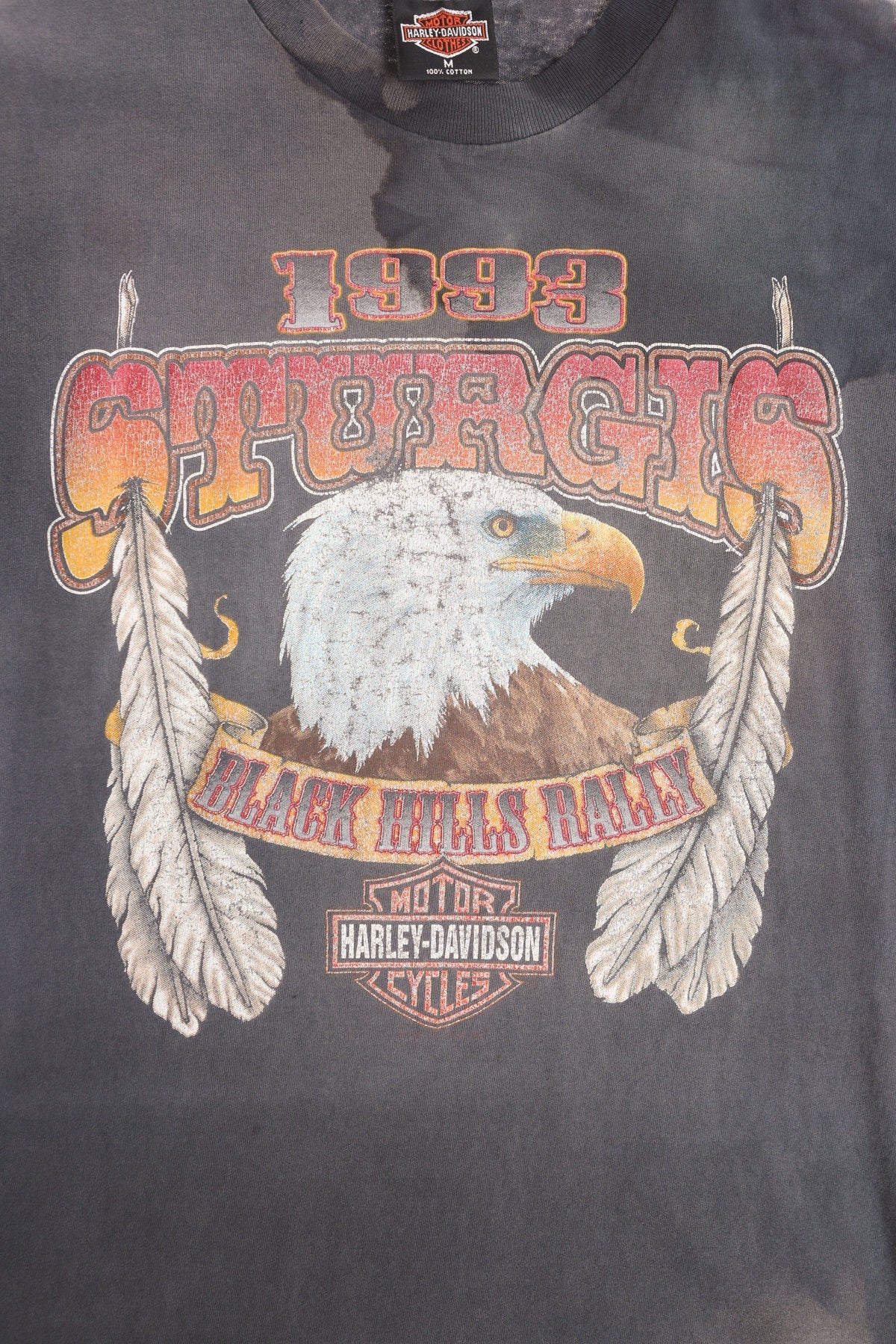 Black Hills Rally 1993 Sturgis Harley Davidson T-shirt