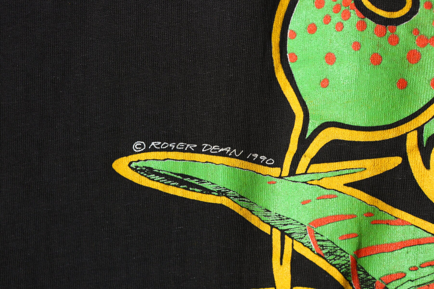 Obitus 1990 Roger Dean Black Graphic T-shirt - Psygnosis