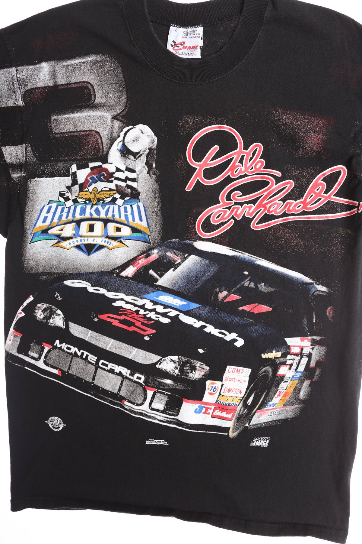 Dael Earnhardt NASCAR Graphic T-shirt 1997 August 2 Brickyard 400