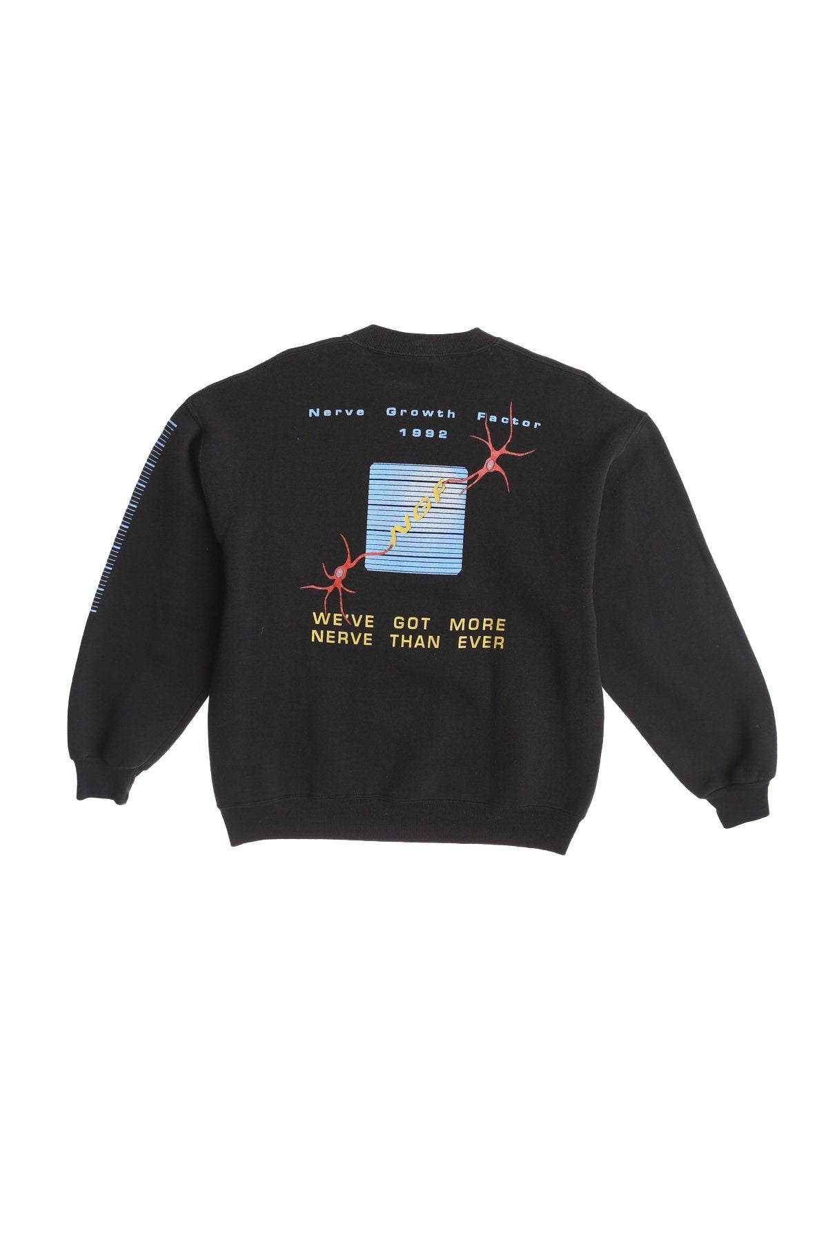 1992 Never Growth Factor Print Black Sweatshirt