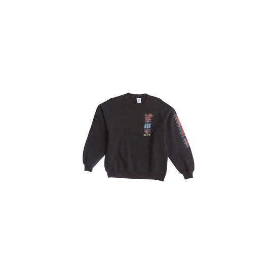 1992 Never Growth Factor Print Black Sweatshirt