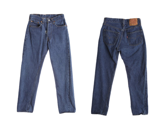 Vintage 501 Levi's Jeans - Dark Wash Blue - Made in USA - Era 80s - 90s
