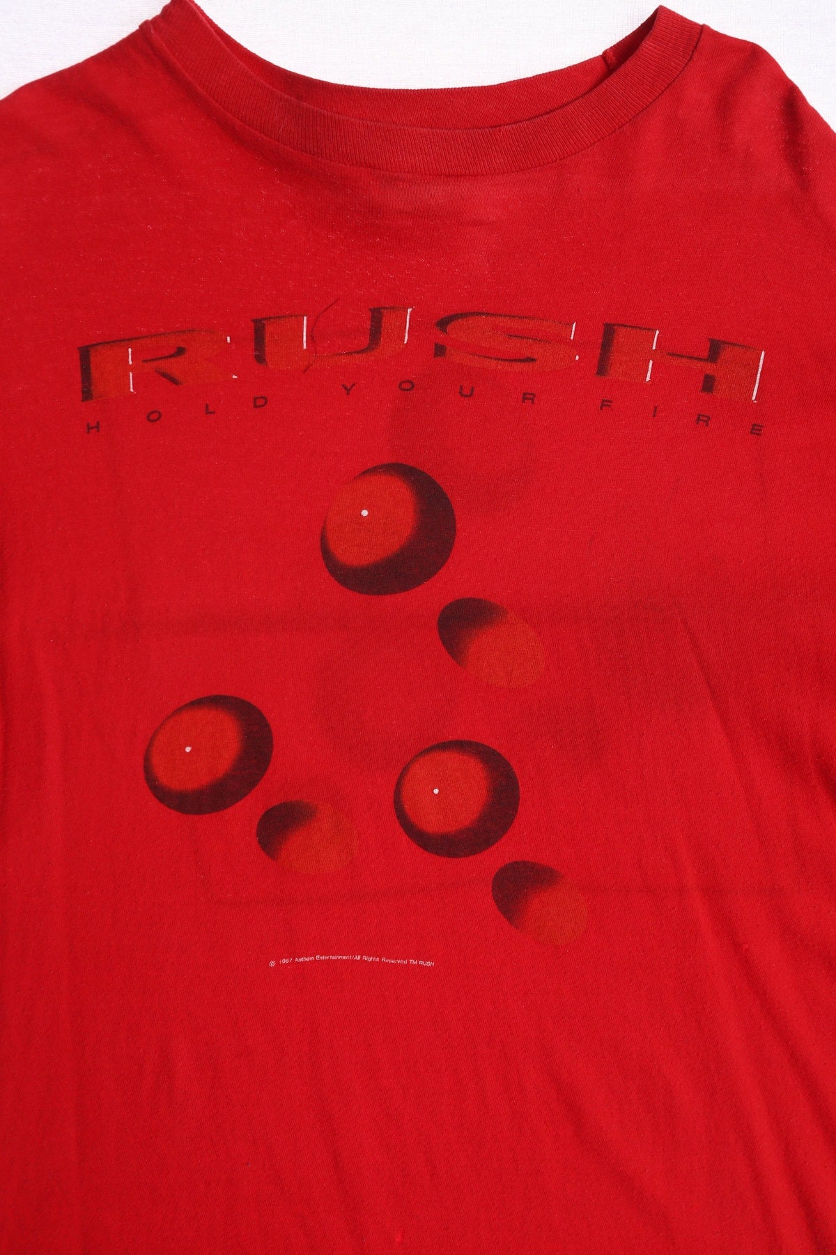 Rush Hold Your Fire Red Graphic T-shirt