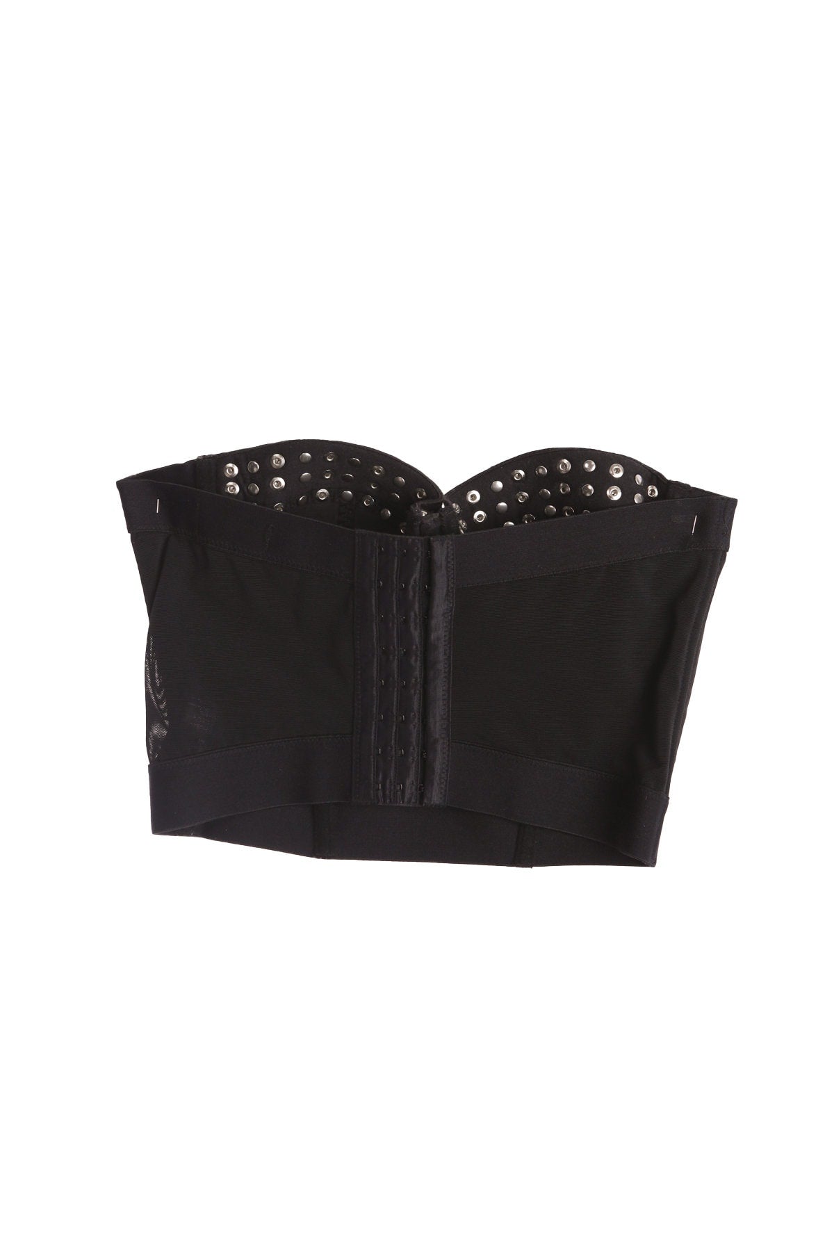 Black Strapless Corset with Studded Rhynestones