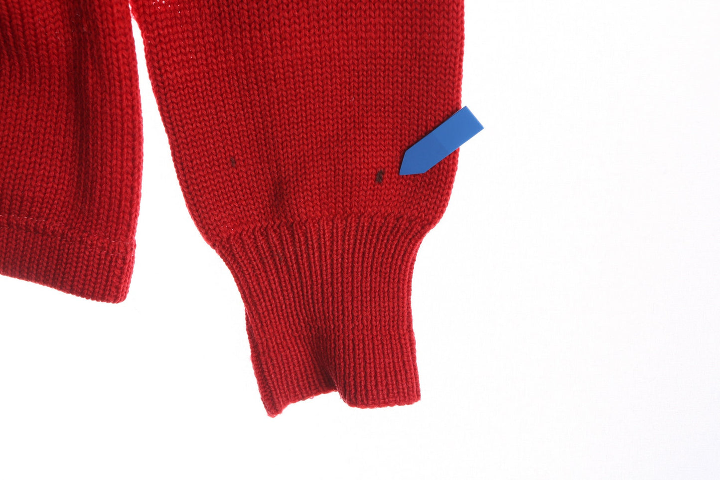 Vintage Men Red Cardigan Sweater - Era 50s - 60s