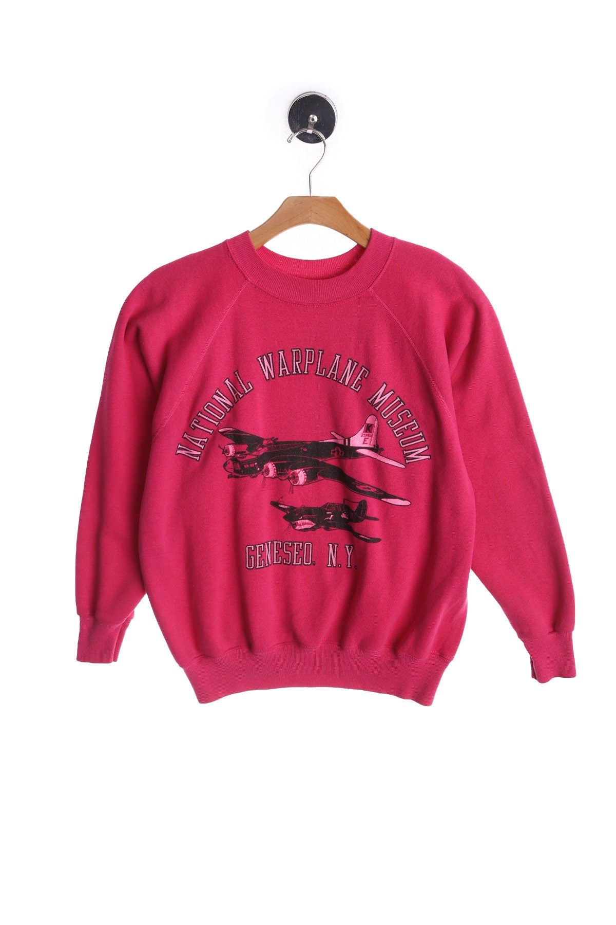 National Warplane Museum Pink Graphic Sweatshirt