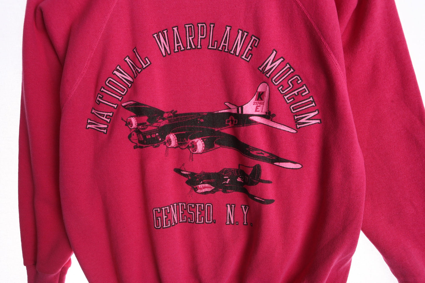 National Warplane Museum Pink Graphic Sweatshirt