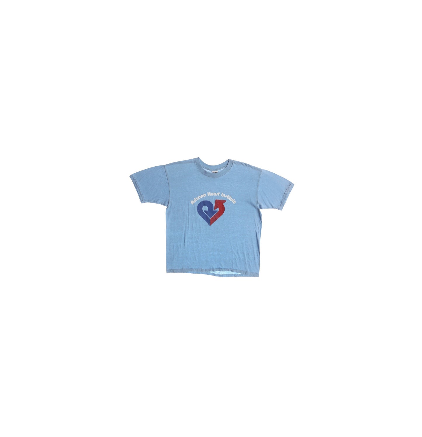 Arizona Heart Institute Vintage Blue Graphic T-shirt - Era 80s - 90s