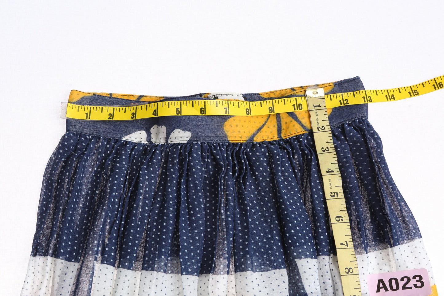 Vintage Floral Print Skirt - Era 70s - 80s