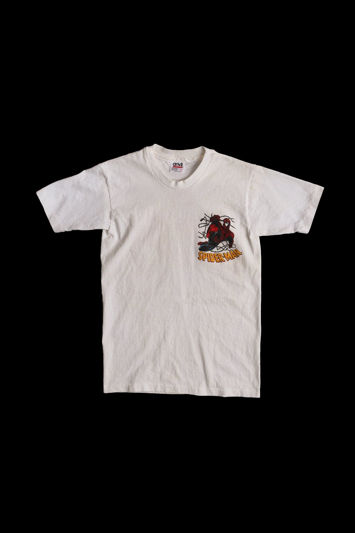 Spider Man White Graphic T-shirt - Era 90s - Y2K