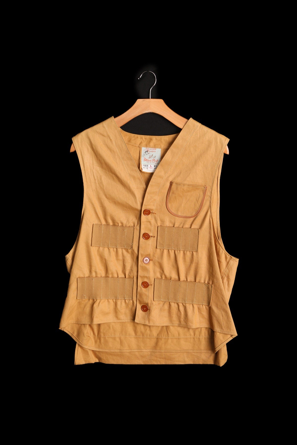 Vintage Hunting Vest by Storm Pruf - Made in Japan - De - Luxe for Hunters