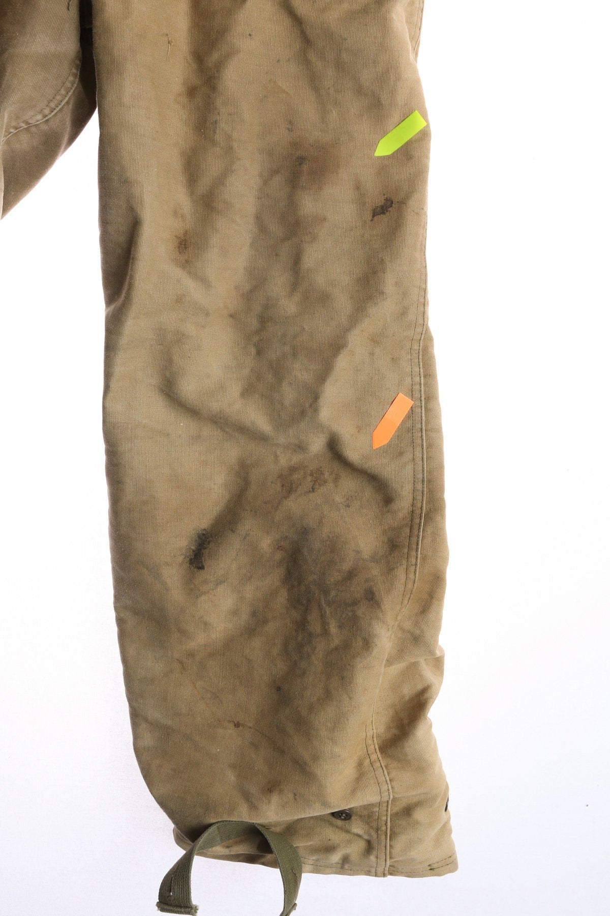 Vintage USN Military Green Canvas Insulated Overalls