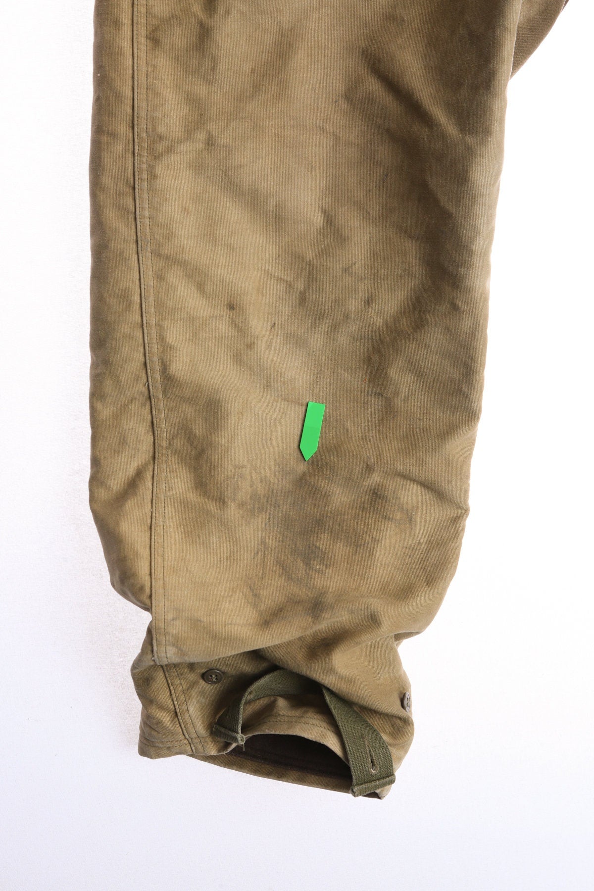 Vintage USN Military Green Canvas Insulated Overalls