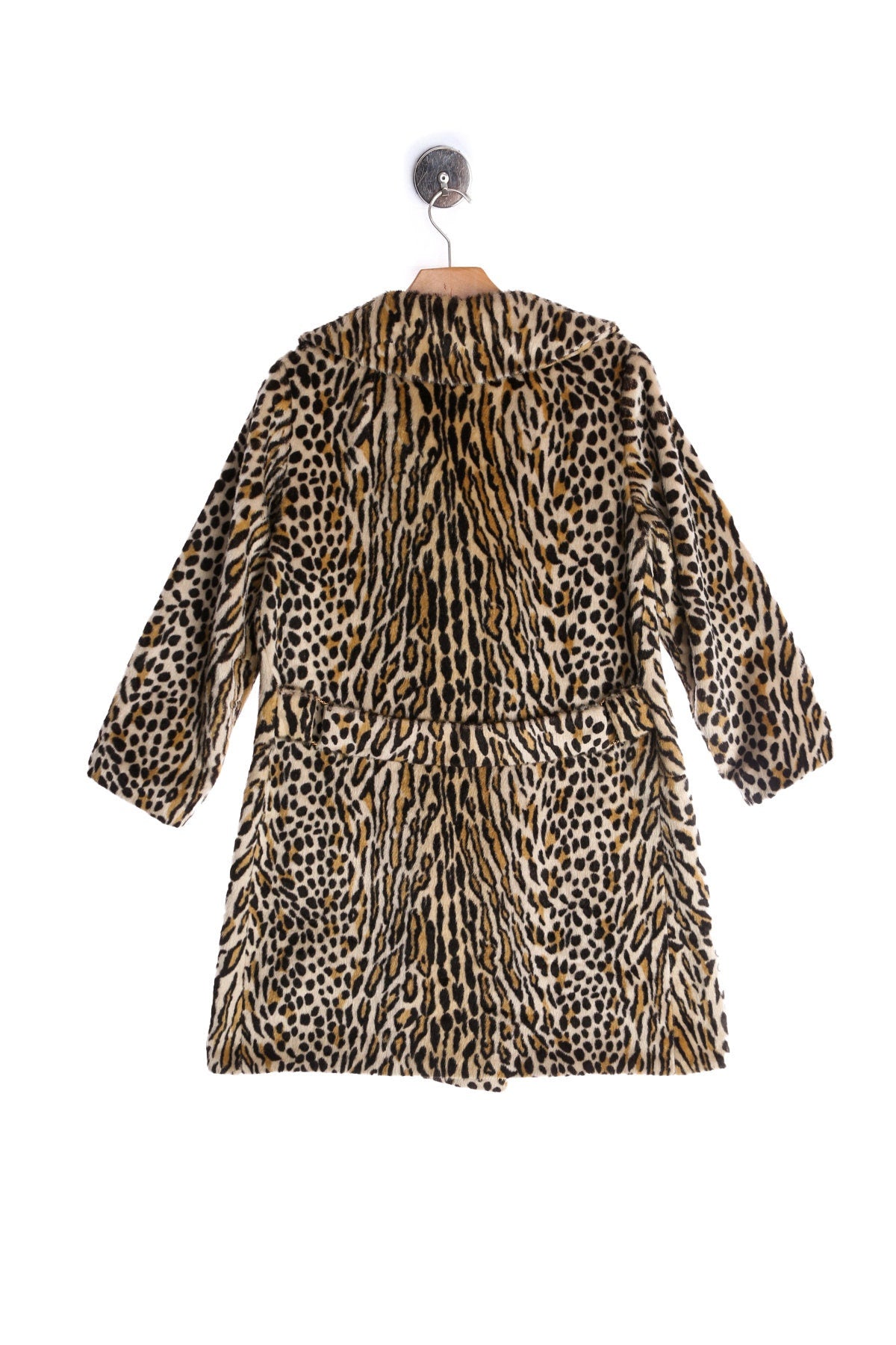 Vintage Leopard Print Faux Fur Coat from Safari and Styles Fairmoor - Fabric by La France - Era 50s - 60s