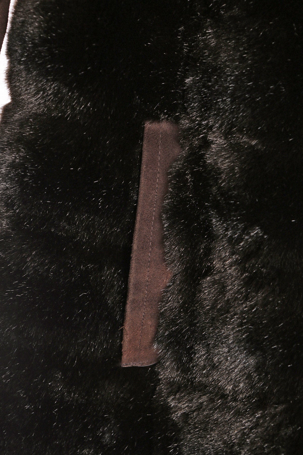 Vintage Brown Faux Fur Women Coat by Style VI - Era 50s - 60s