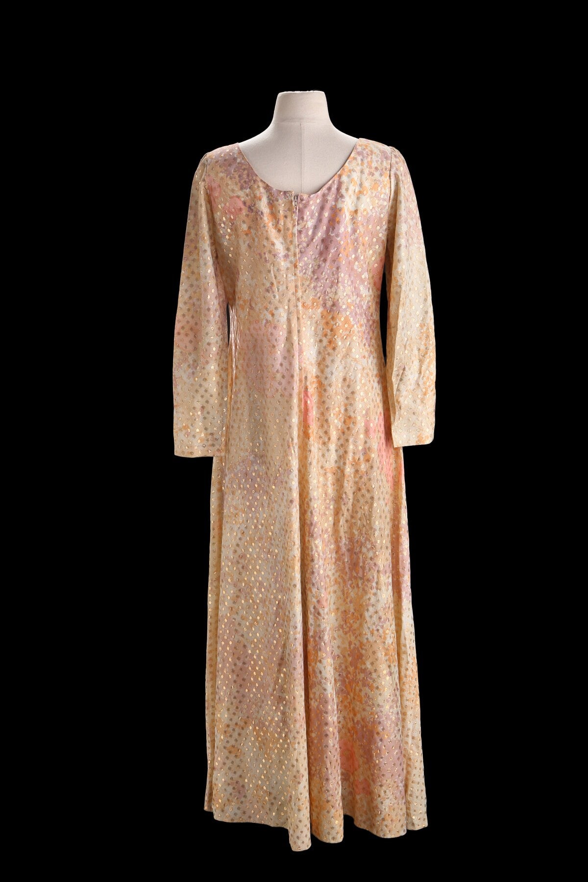 1970s Women Long Casual Polyester Dress
