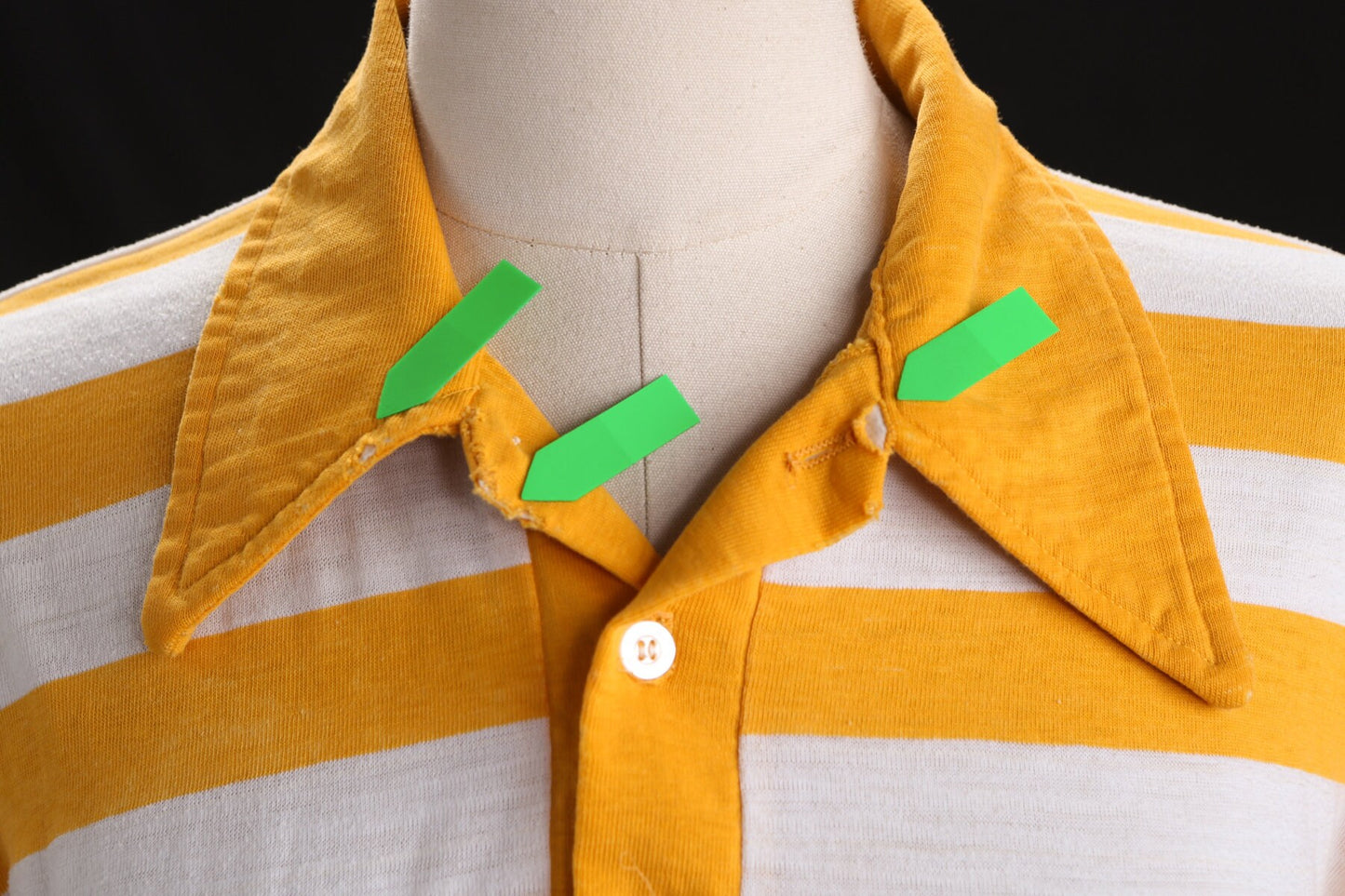 Vintage T-shirt-Dress Striped Yellow and White Pattern Print