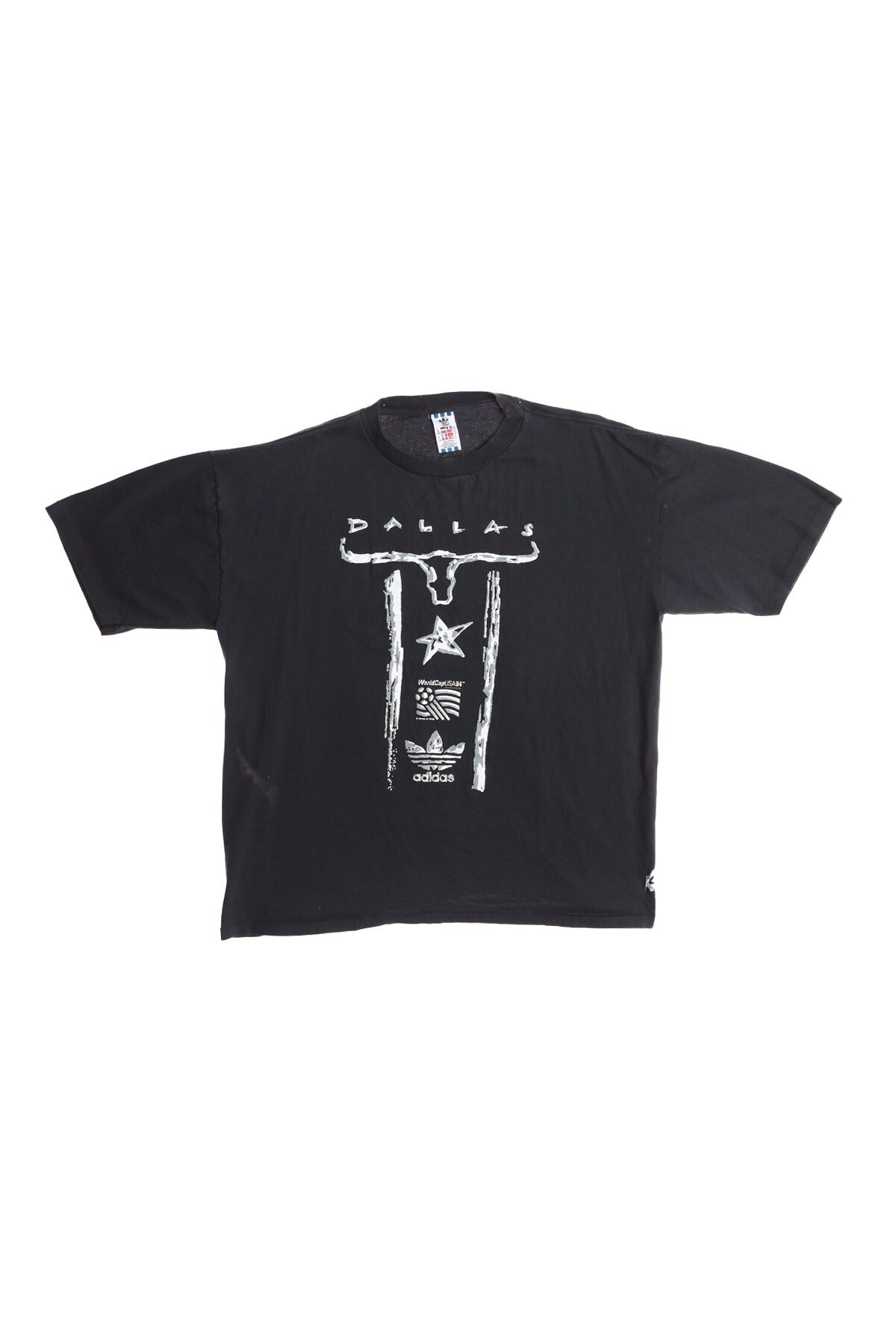 1994 Soccer World Cup Dallas Texas Black Adidas Graphic T-shirt