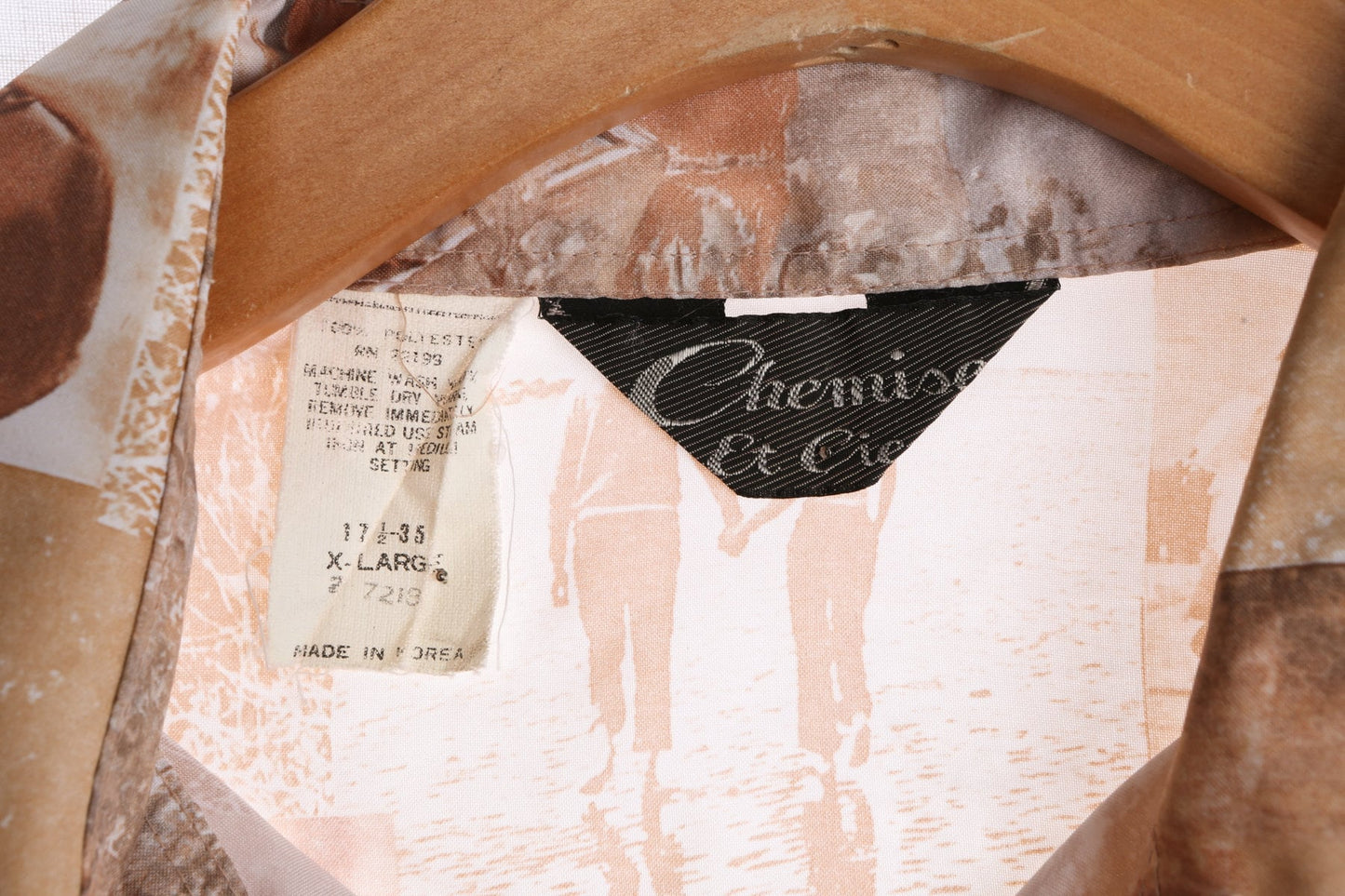 70s Men Button Up Graphic Long Sleeve Shirt