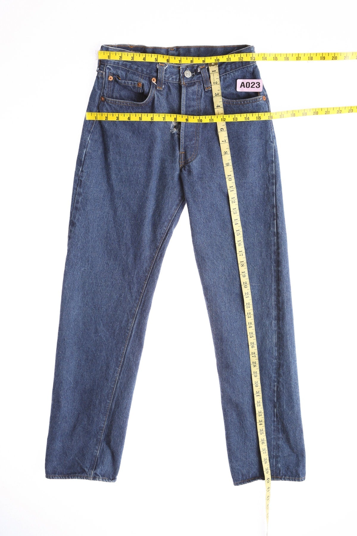 Vintage 501 Levi's Jeans - Dark Wash Blue - Made in USA - Era 80s - 90s