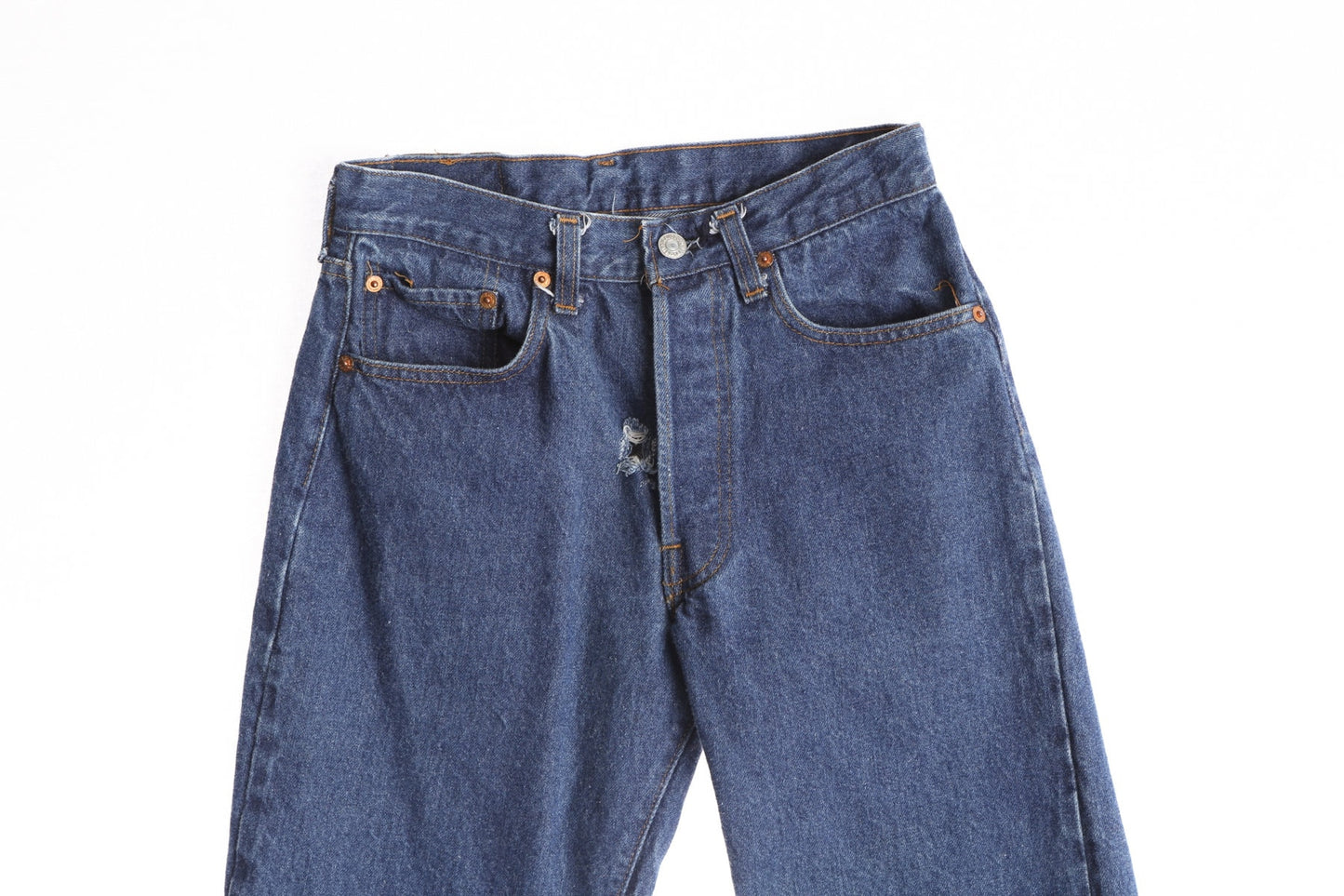 Vintage 501 Levi's Jeans - Dark Wash Blue - Made in USA - Era 80s - 90s