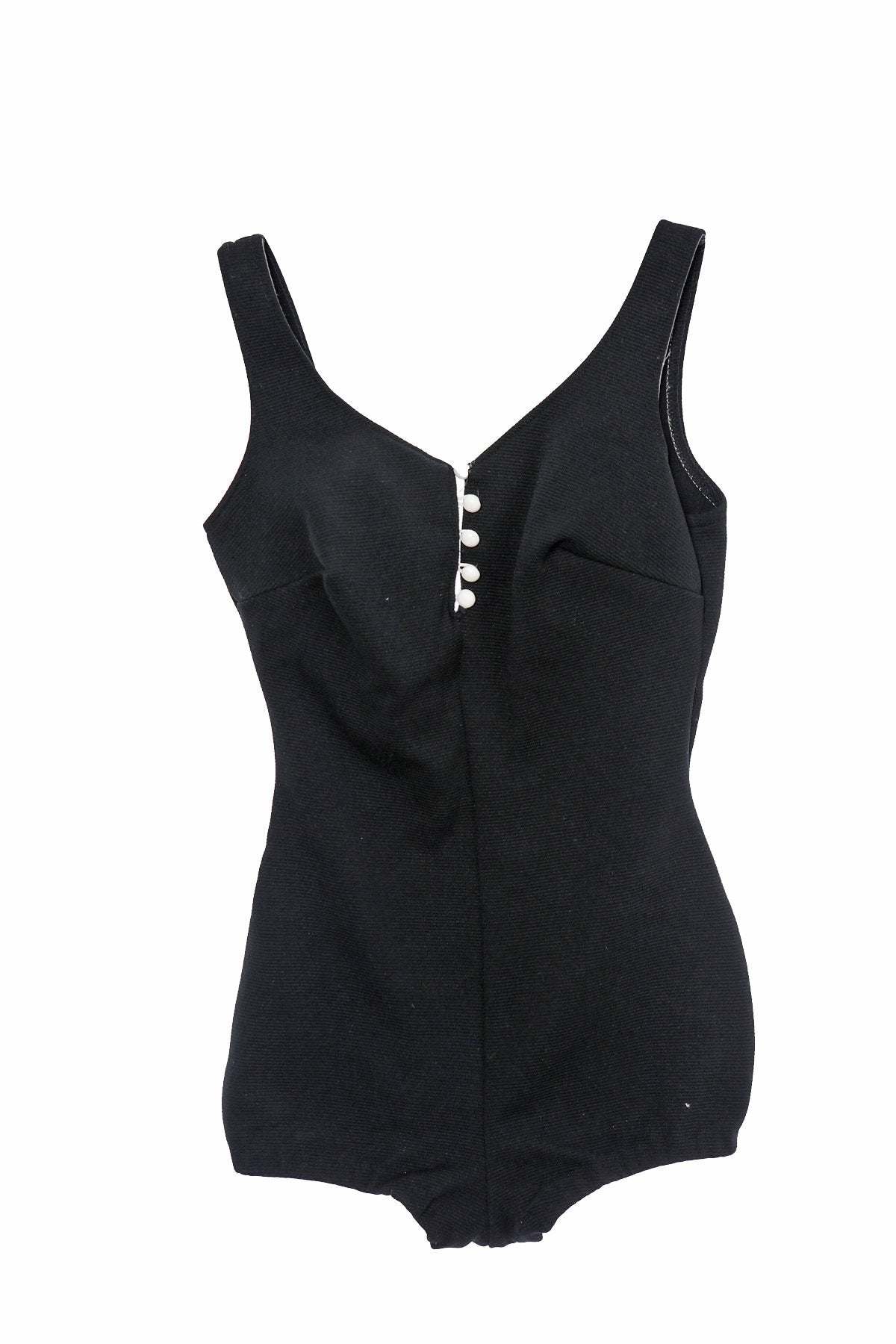 Vintage Black Swimsuit - Era 1960s - 1970s