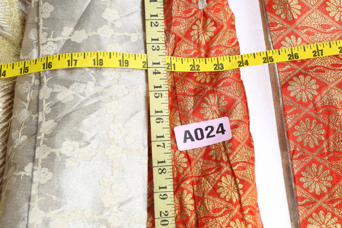 Vintage Kimono Robe with Peacock Embroidery