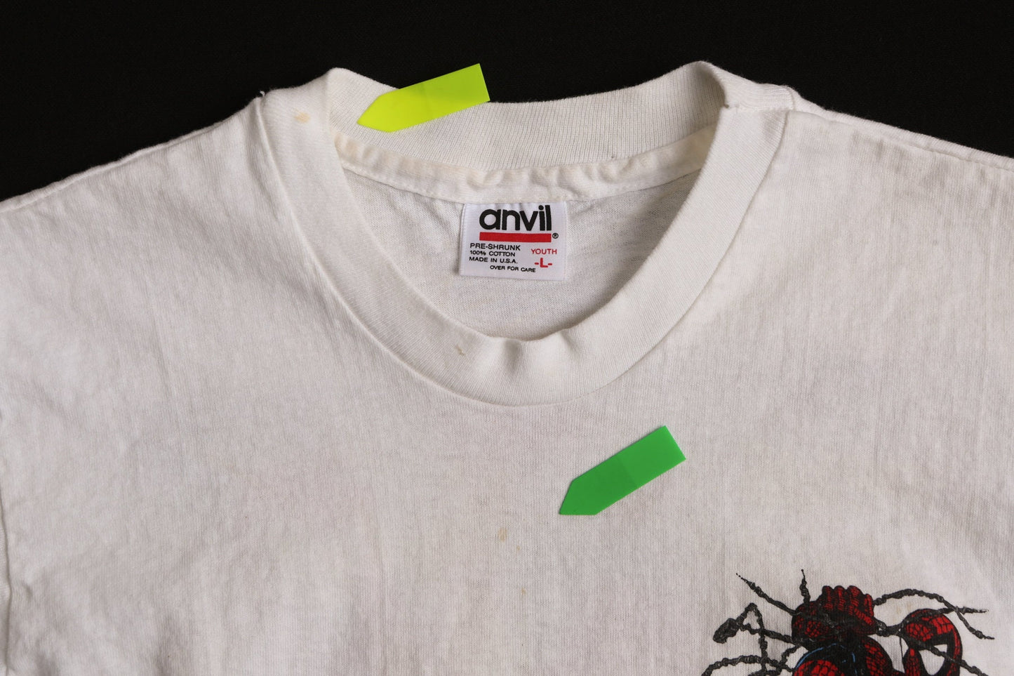 Spider Man White Graphic T-shirt - Era 90s - Y2K