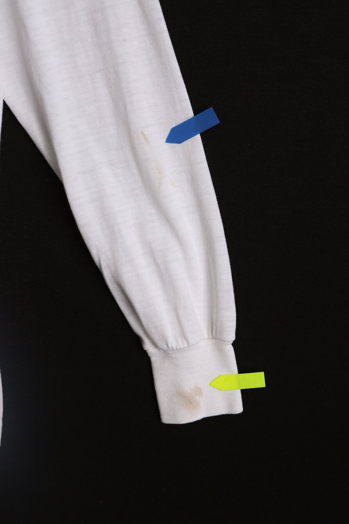 Op Long Sleeve White Striped Shirt - Era 70s - 80s