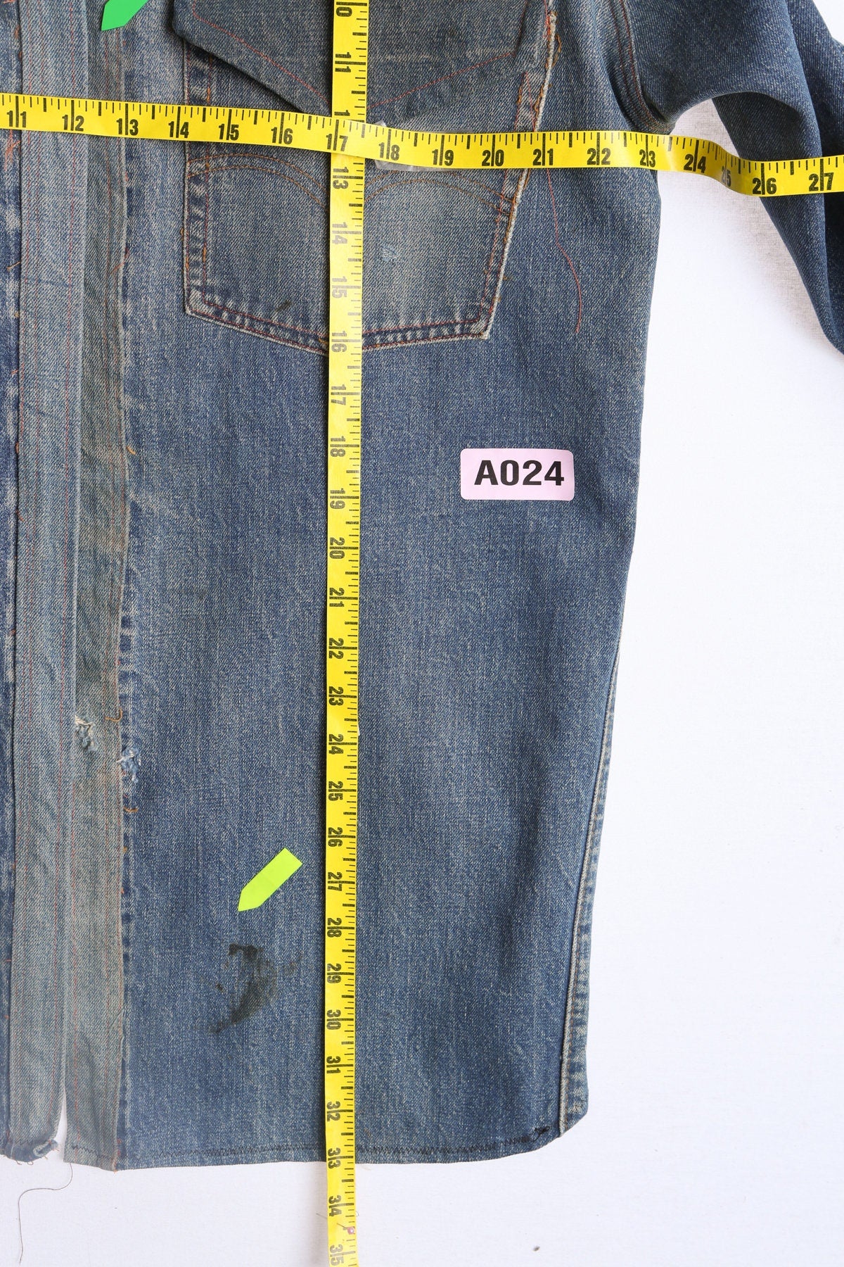 Vintage Costume Made Denim Western Shirt