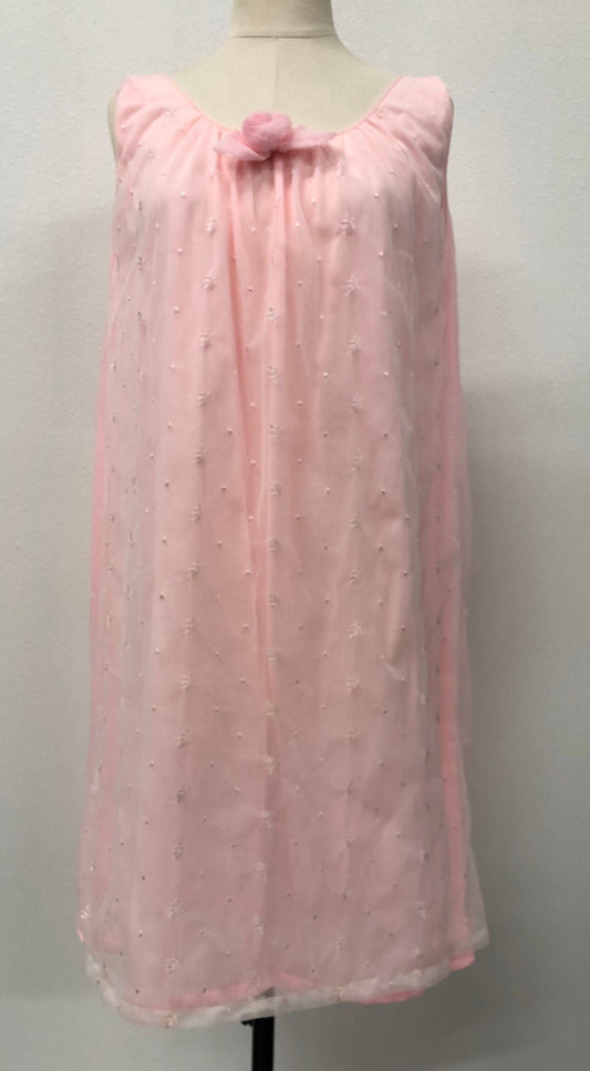 Wearing apparel dress slip nightgown catalinas label pink women vintage