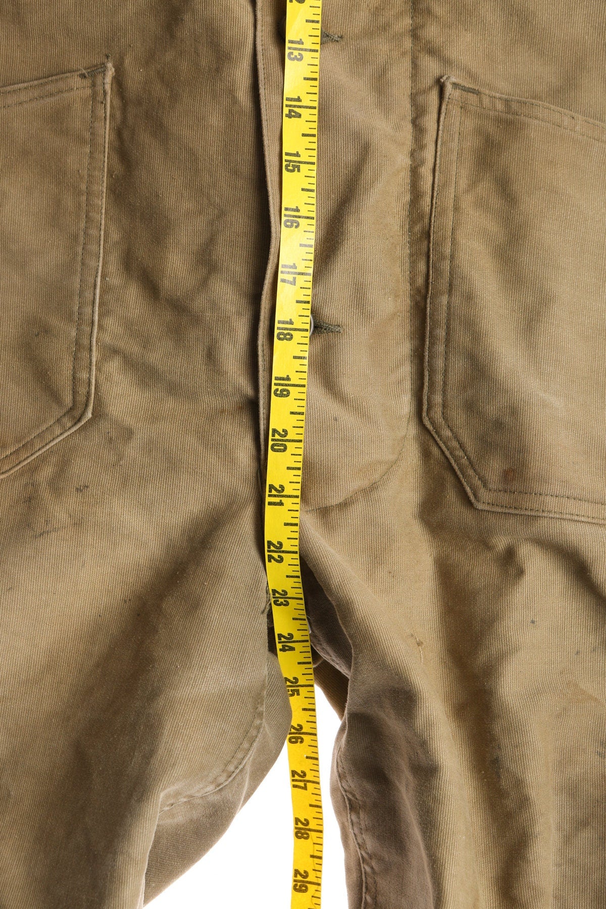 Vintage USN Military Green Canvas Insulated Overalls