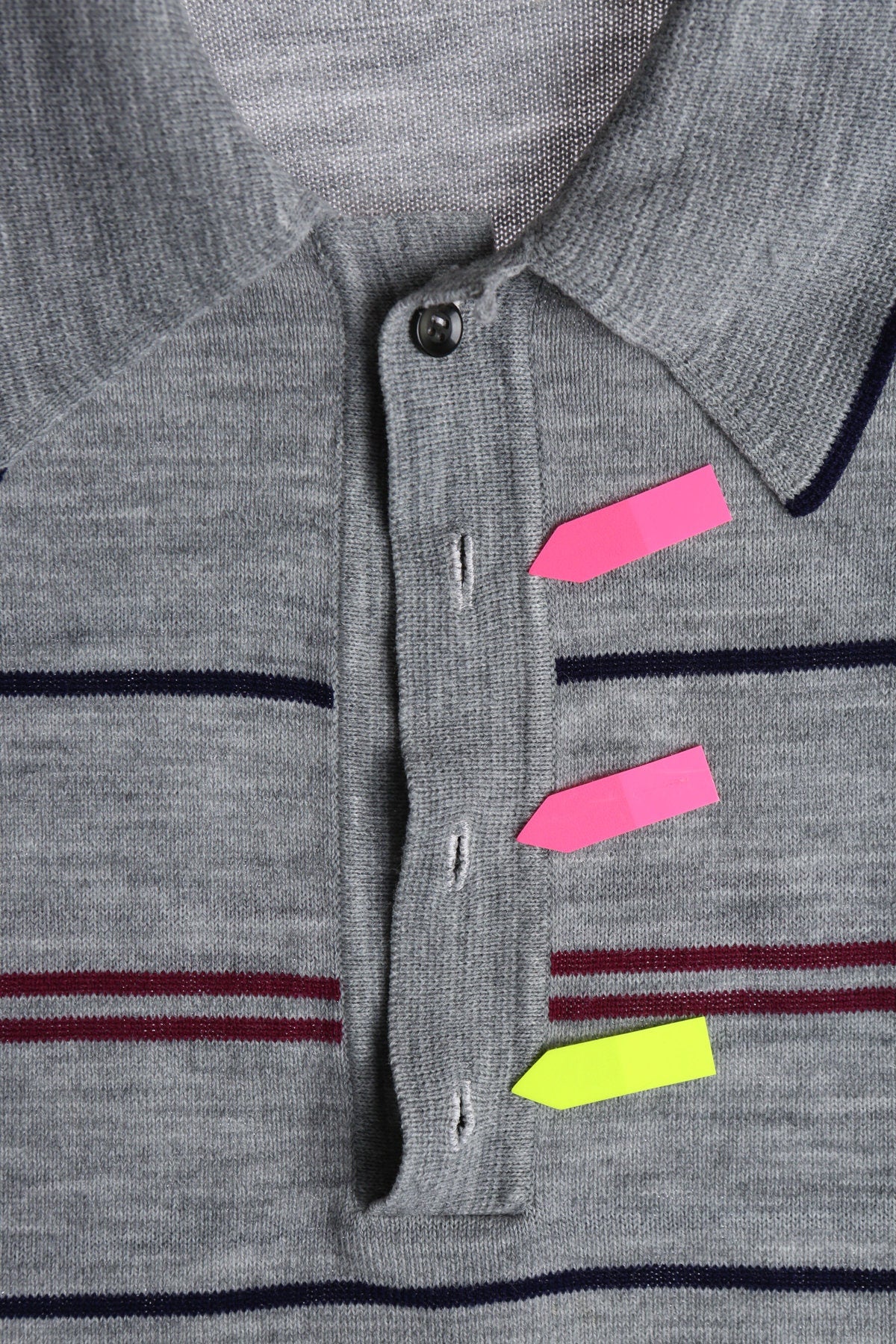 Men Striped Gray Mod Shirt - Era 1960s - 1970s