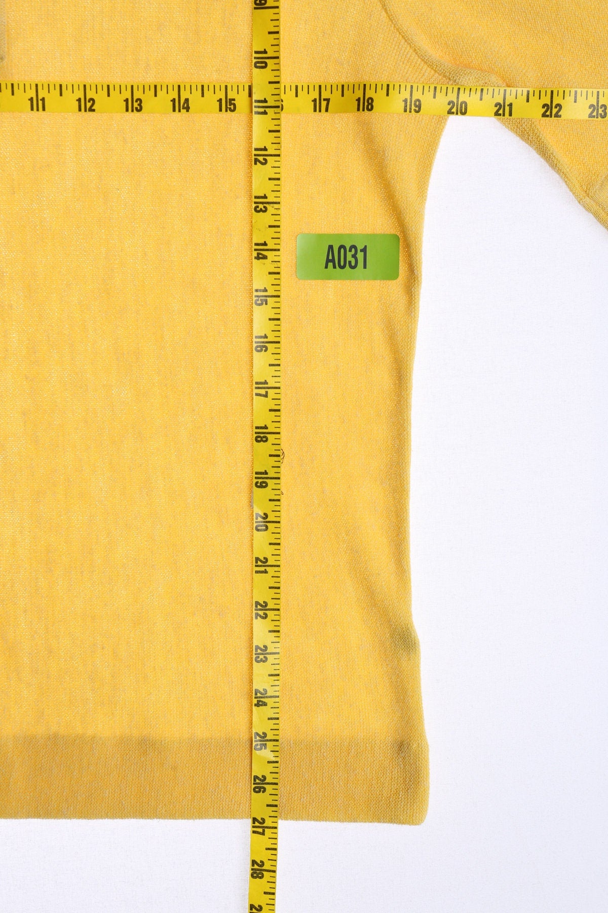 Vintage Yellow Polo Shirt - Era 60s - 70s