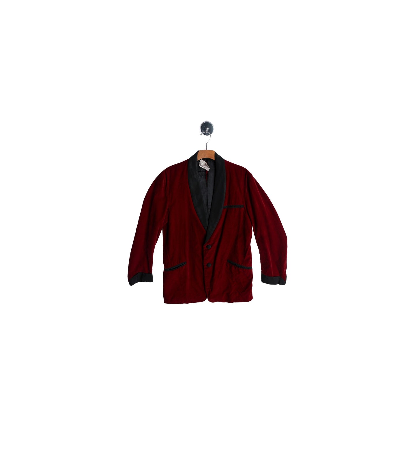 Vintage Red Velour Smoke Jacket
