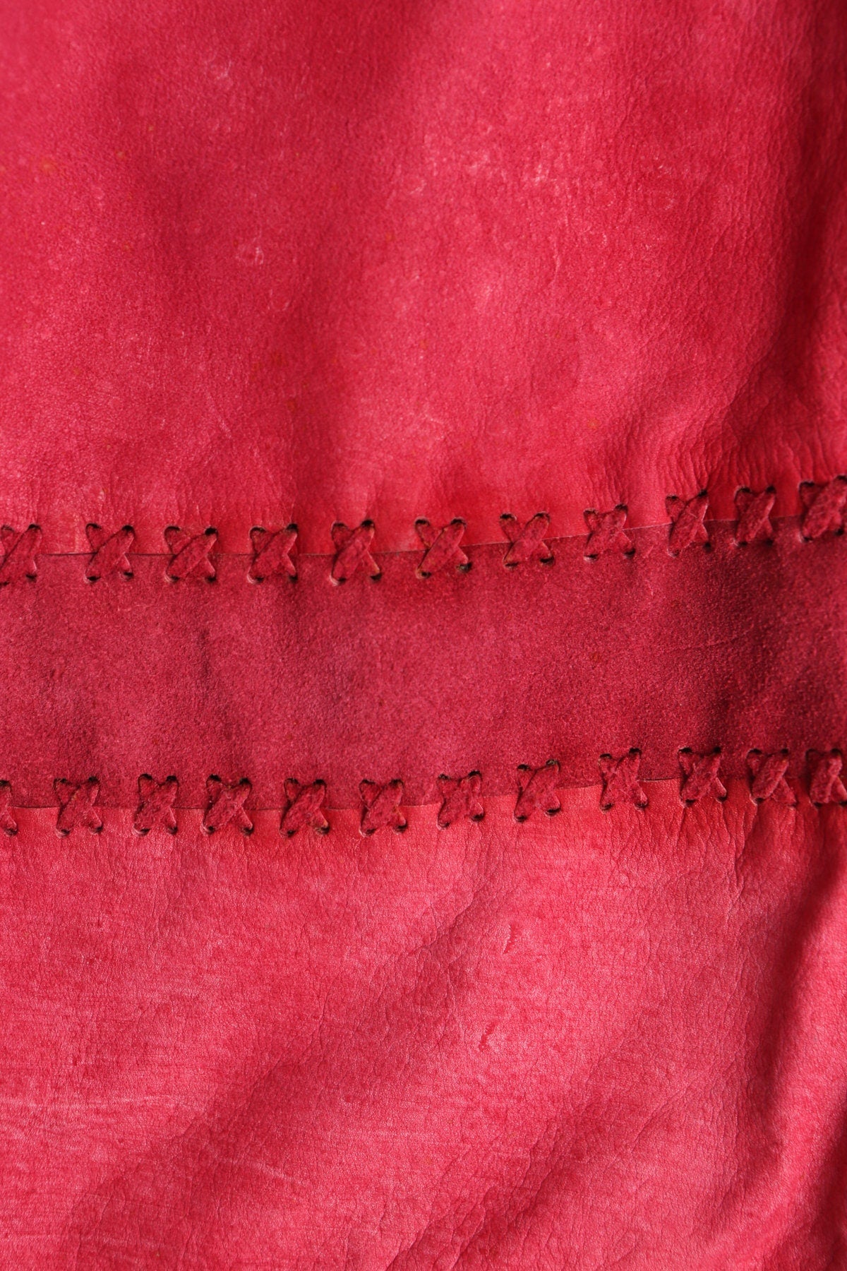 Women Pink Long Suede Skirt