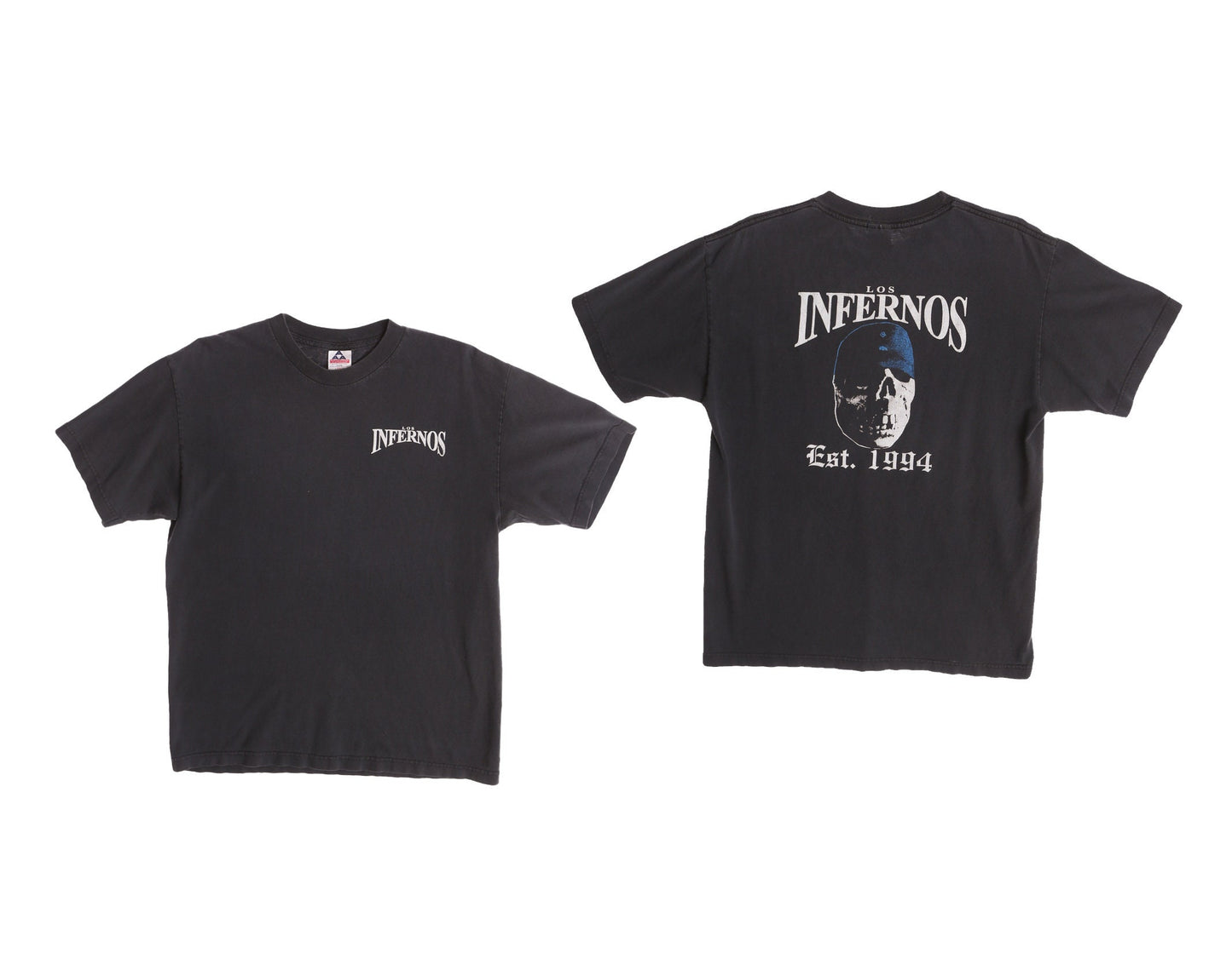 Los Infernos Print Black Graphic T-shirt