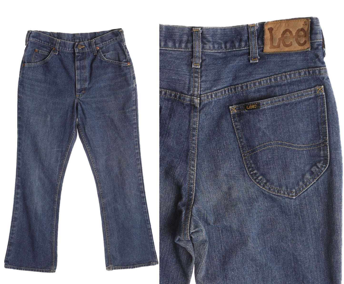 Vintage Lee Denim Pants - Bell Bottom - Era 70s - 80s