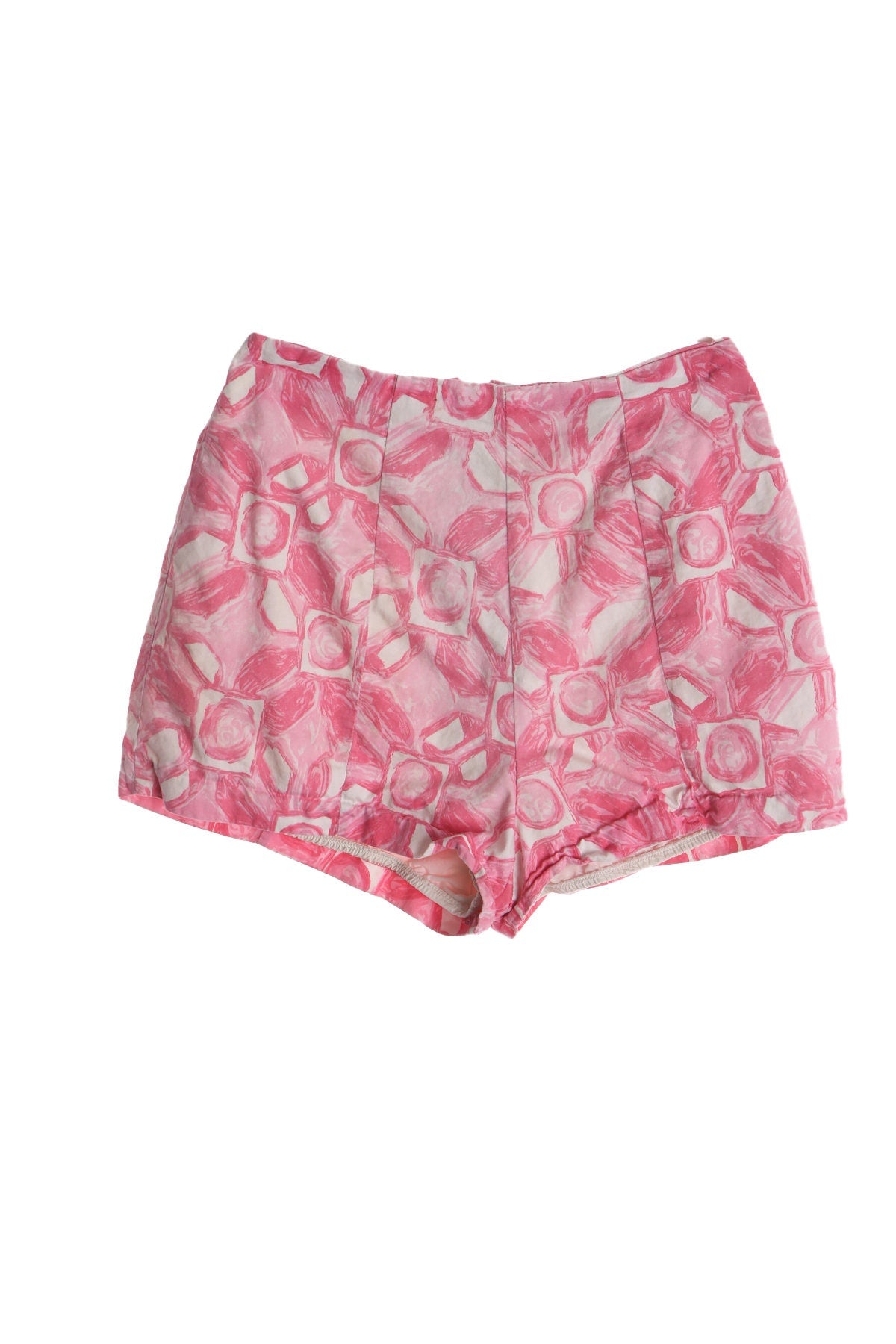 Vintage Women Pink Swim / Beach Shorts - Era 1940s - 1950s