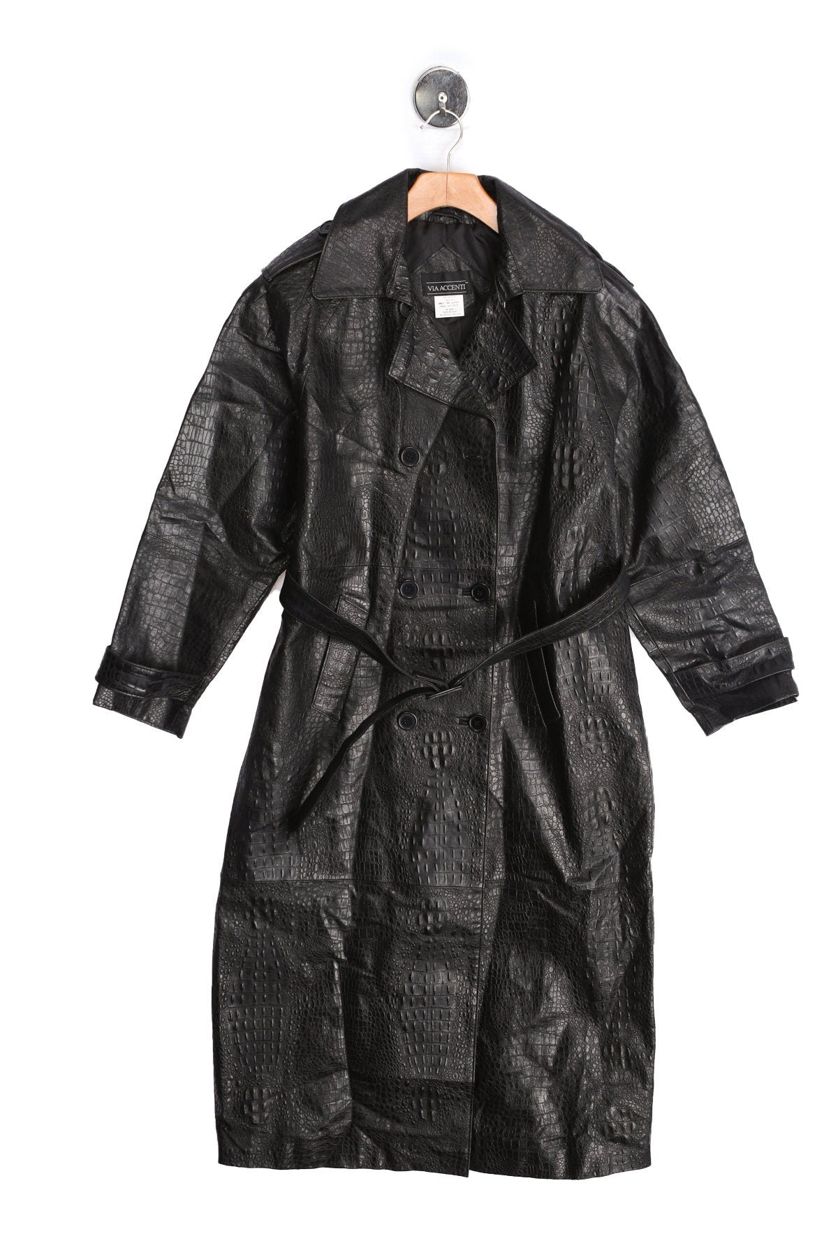 Women Black Leather Coat
