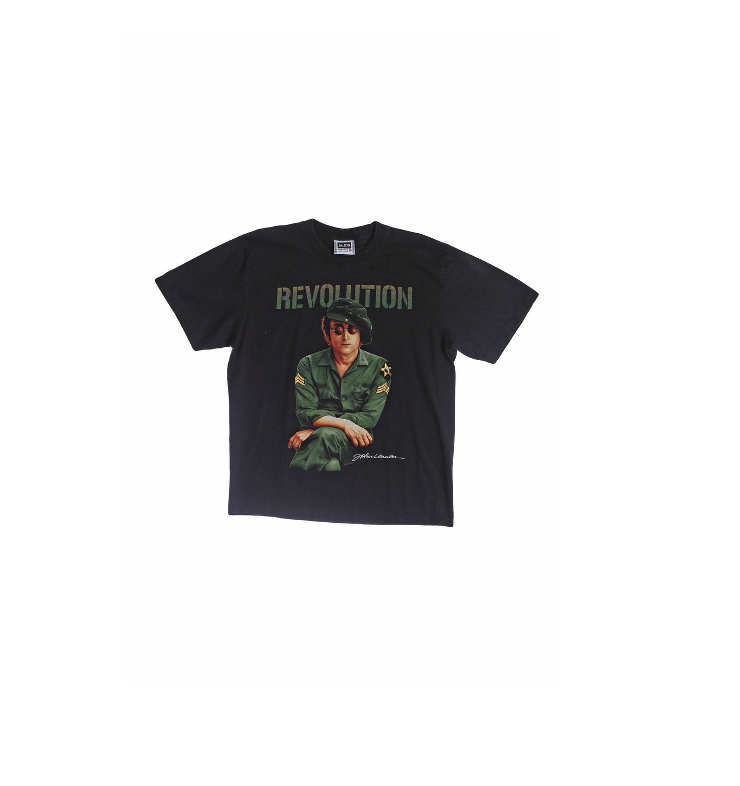 John Lennon Revolution Black Graphic T-shirt