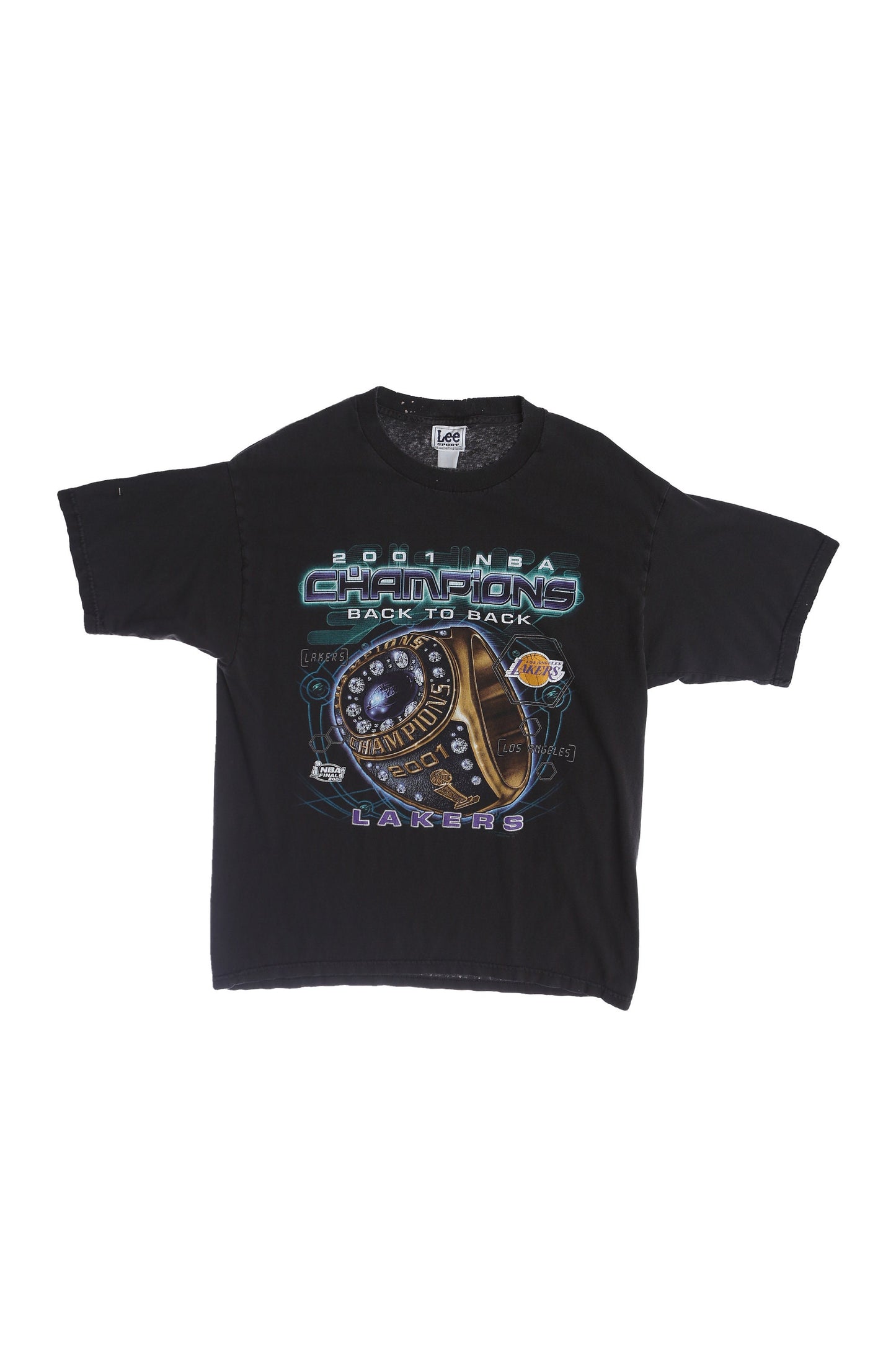 2001 NBA Back-to-Back Champions Los Angeles Lakers Graphic T-shirt