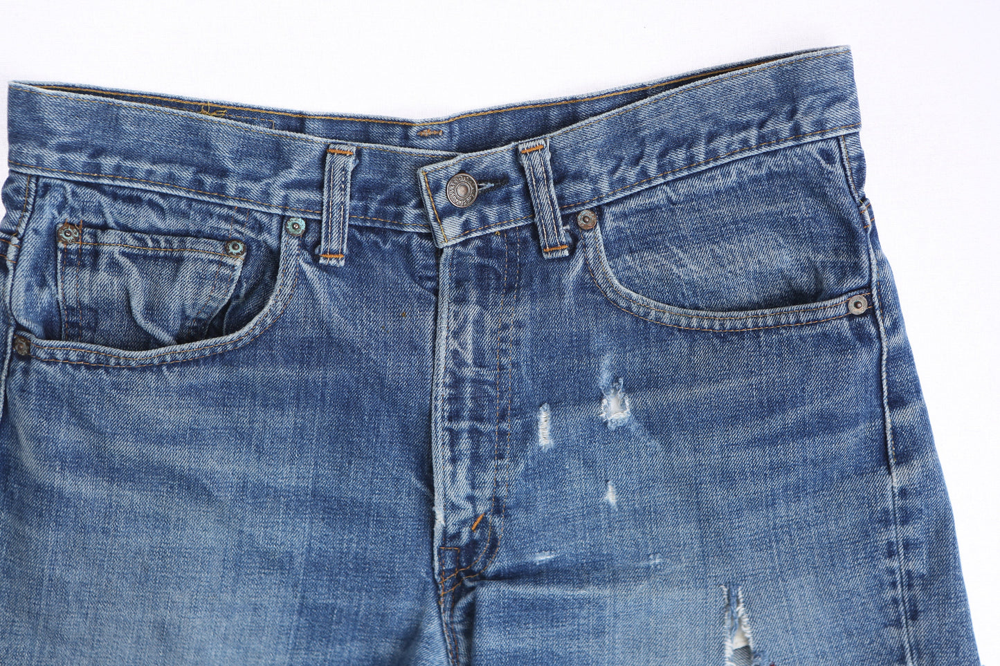 Vintage Levi's Denim Shorts with Single Stitch Sewing