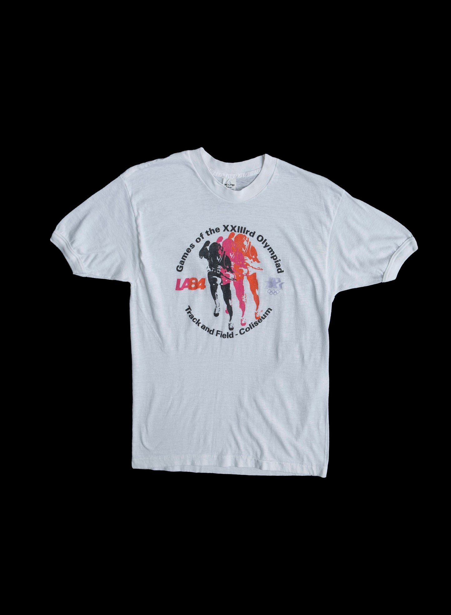 Vintage LA Olympic Games Graphic T-shirt - Track and Field Print