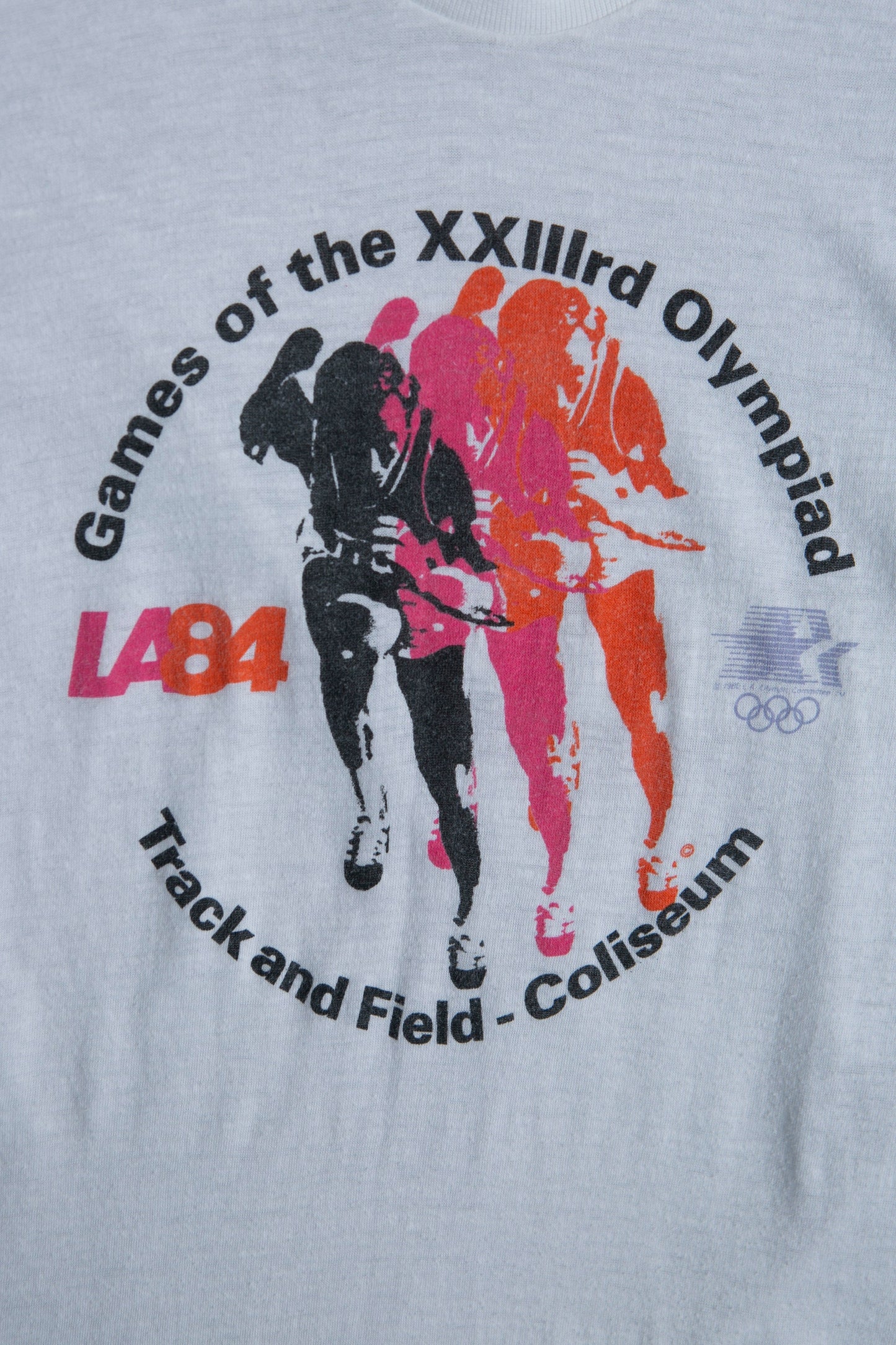 Vintage LA Olympic Games Graphic T-shirt - Track and Field Print