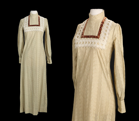 70's Women Long Casual Dress