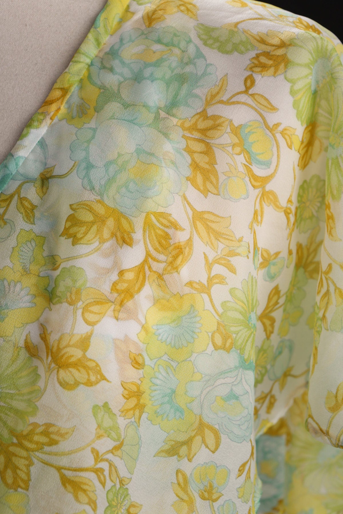 RESERVED - 1970s Summer Dress - Floral Print - Long - Halter Neck - Back Zipper Closure