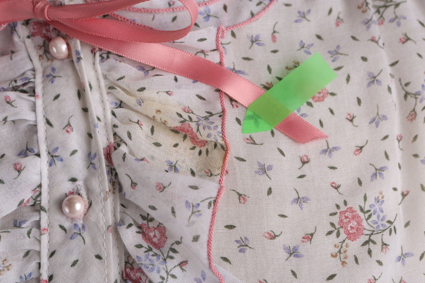 Vintage Floral Print White Summer Dress