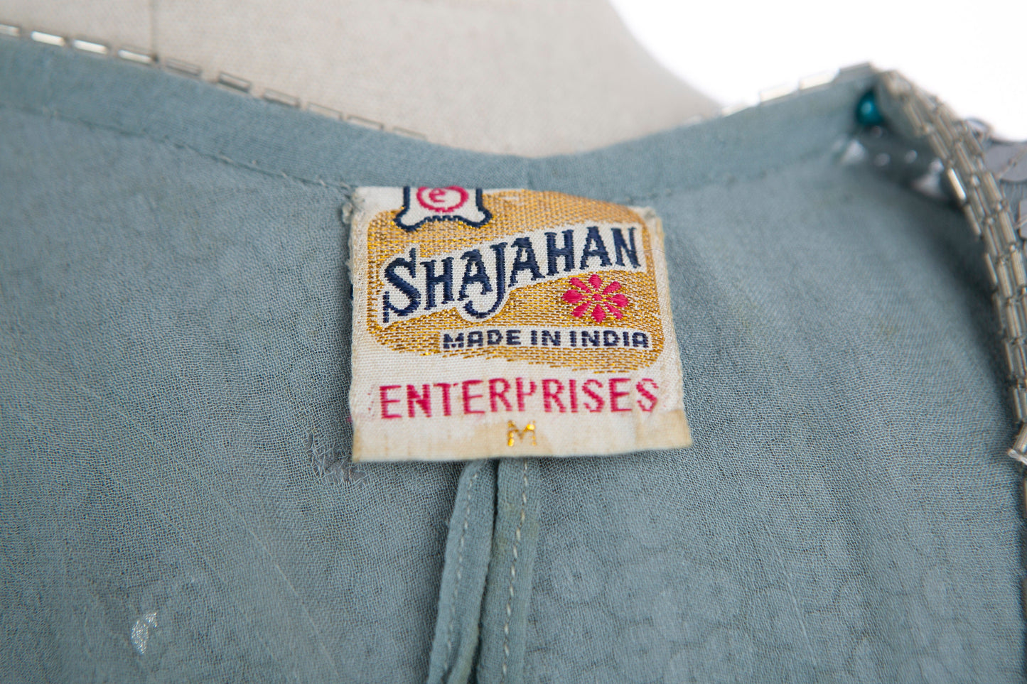 Vintage Sequin Dress with Silver Lens